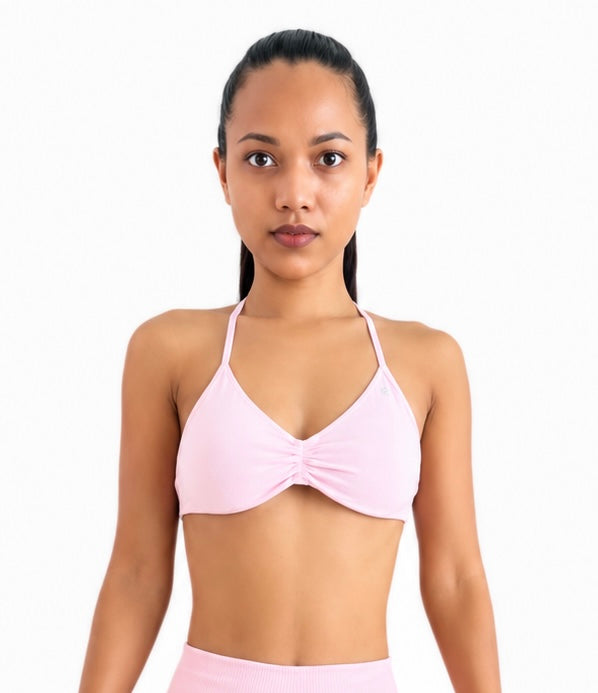 Seamless backless sport bra